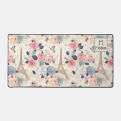 Mooie bloemen en Eiffeltoren Parijs Bureaumat (Voorkant)