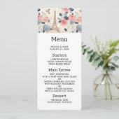 Mooie bloemen en Eiffeltoren Parijs Kaart (Staand voorkant)