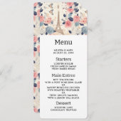 Mooie bloemen en Eiffeltoren Parijs Kaart (Voorkant / Achterkant)