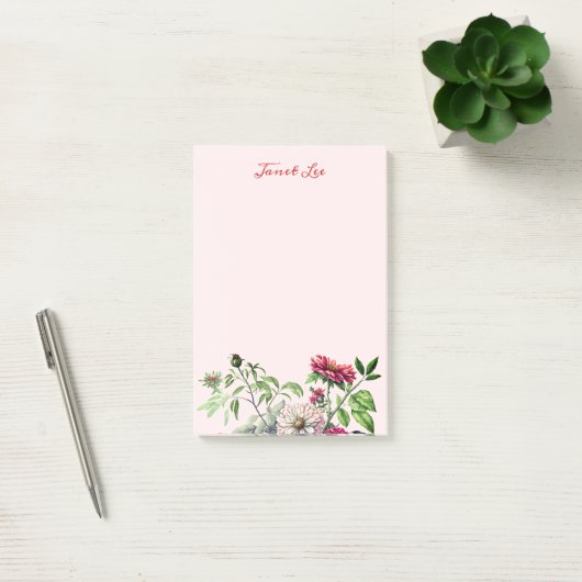 Mooie bloemen en knoppen notities post-it® notes (Kantoor)