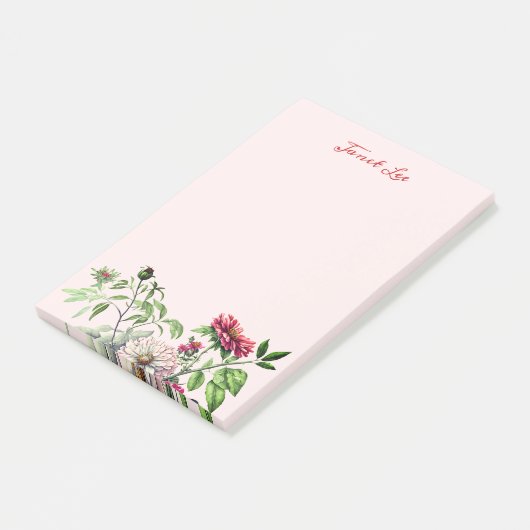 Mooie bloemen en knoppen notities post-it® notes (Schuin)