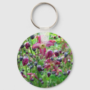 Mooie bloemen en lentfoto's van fairy Wings Sleutelhanger