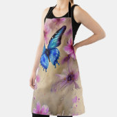 Mooie bloemen en vlinder schort (Insitu)