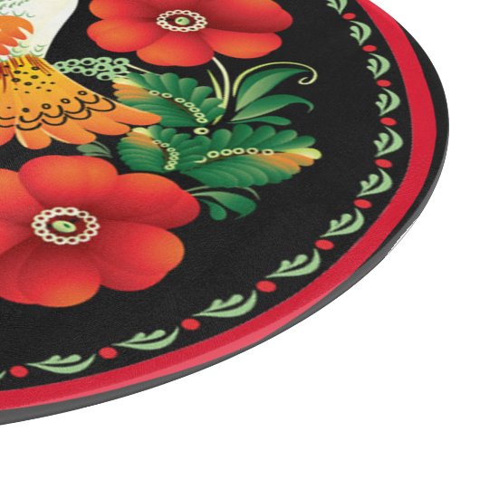 Mooie bloemen en vogels Hongaars Snijplank (Hoek)