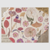 Mooie bloemen geperst tissuepapier (Voorkant)