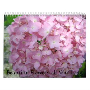 Mooie bloemen, het hele jaar lang kalender