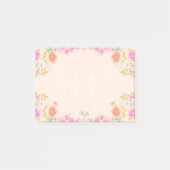 Mooie bloemen in parelkleuren post-it® notes (Voorkant)