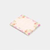 Mooie bloemen in parelkleuren post-it® notes (Schuin)