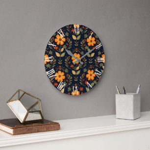 Mooie Bloemen Modern Collectie Grote Klok