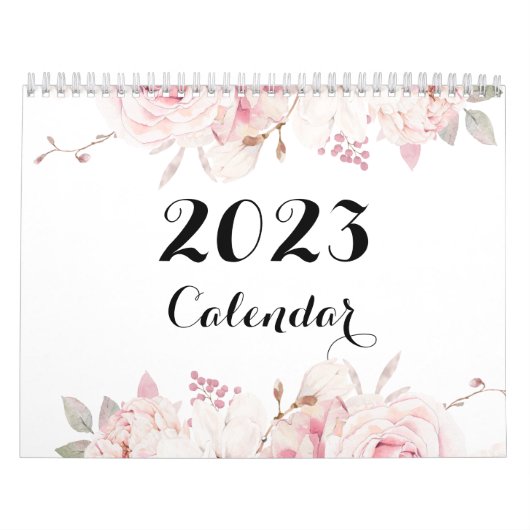 Mooie bloemen muurkalender 2023 kalender (Hoes)
