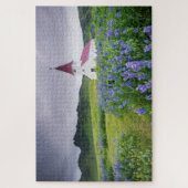 Mooie bloemen Oude Kerk Vic Revel IJsland Legpuzzel (Verticaal)