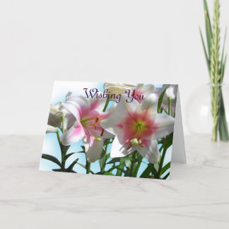 Mooie bloemen Paaszegeningen Kaart