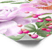 Mooie bloemen Pensionering Party Welkomstbord Poster (Hoek)