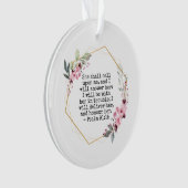 Mooie Bloemen Psalm 91 Ornament (voorkant)