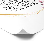 Mooie bloemen psalm 91 Poster (Hoek)