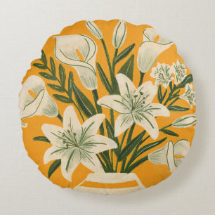 Mooie Bloemen Rond Kussen