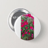 Mooie bloemen ronde button 5,7 cm (Voorkant /achterkant)