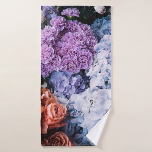 Mooie bloemen (rozen, hydrangeas, c badhanddoek (Badhanddoek)