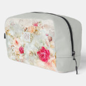 Mooie  Bloemen Rozen Monogram Toilettasje (Rechterhoek)