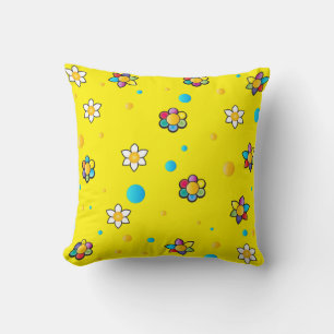 Mooie bloemen schattig patroon voor Kinderkamer Kussen