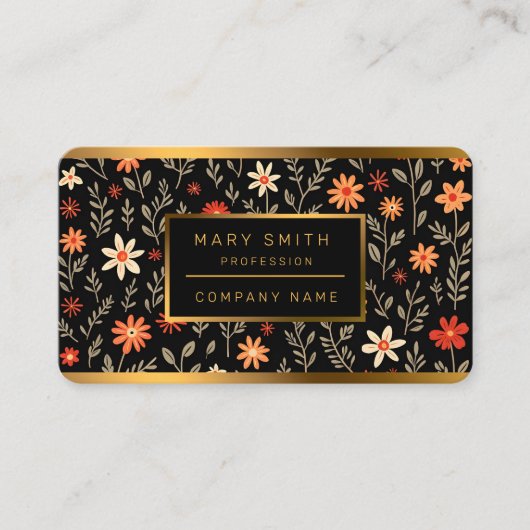  Mooie Bloemen Trendy Collectie Visitekaartje (Voorkant)