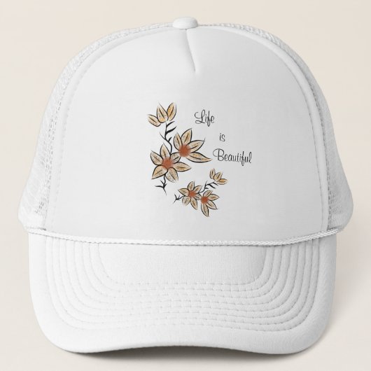Mooie bloemen trucker pet (Voorkant)