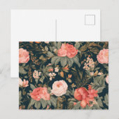 Mooie bloemen van Roos Briefkaart (Voorkant / Achterkant)