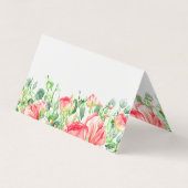 Mooie Bloemen Waterverven Illustratie. Visitekaartjes (Achterkant)