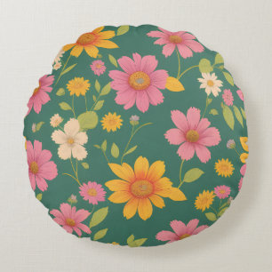 Mooie bloemen, zomer, lente, bloemstuk rond kussen