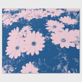 Mooie bloemenafbeelding op inpakpapier