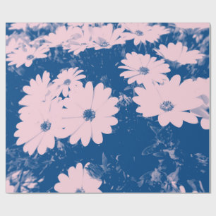 Mooie bloemenafbeelding op inpakpapier