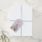 Mooie  bloemencadeau labels w / lila cadeaulabel (Met Touw)