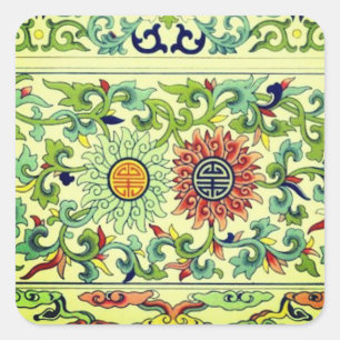 Mooie bloemenChinees lange levensduur Sticker