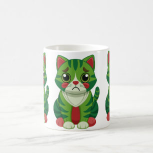 Mooie Bloemenkittensmok Adorable Kattenliefhebber Koffiemok