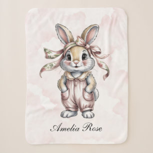 Mooie bloemenkoninginnebaby shower welkomstbord sherpa deken