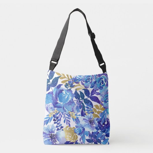 Mooie bloemenschoudertas crossbody tas (Voorkant)