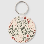 Mooie bloemensleutelhanger sleutelhanger (Voorkant)