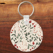 Mooie bloemensleutelhanger sleutelhanger (Voorkant)