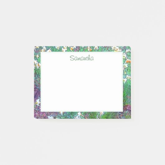 Mooie bloementuin  post-it® notes (Voorkant)