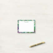Mooie bloementuin  post-it® notes (Op bureau)