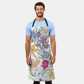 Mooie bloemenveld illustratie schort (Gedragen)