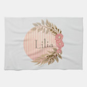 Mooie bloemenweergave theedoek (Horizontaal)