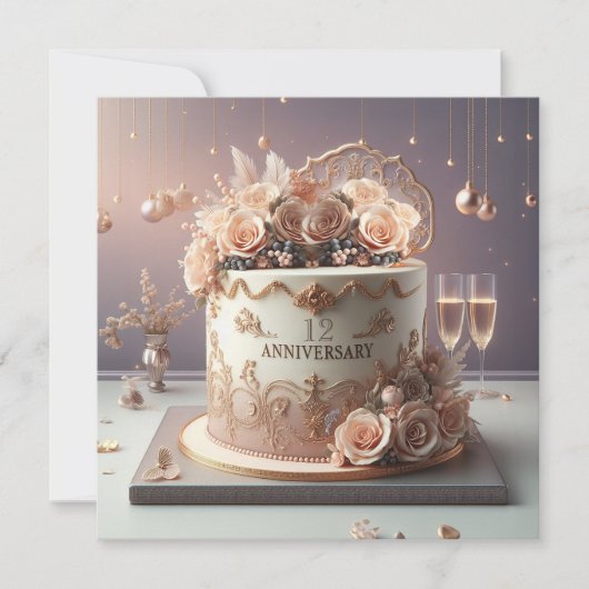 MOOIE BLOEMIGE JUBILEA CAKE GROET (Voorkant)