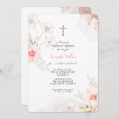 Mooie Bloemige Uitnodiging (Voorkant / Achterkant)