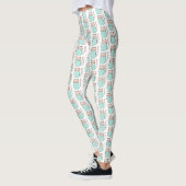 Mooie bloemkat patroon leggings (Links)