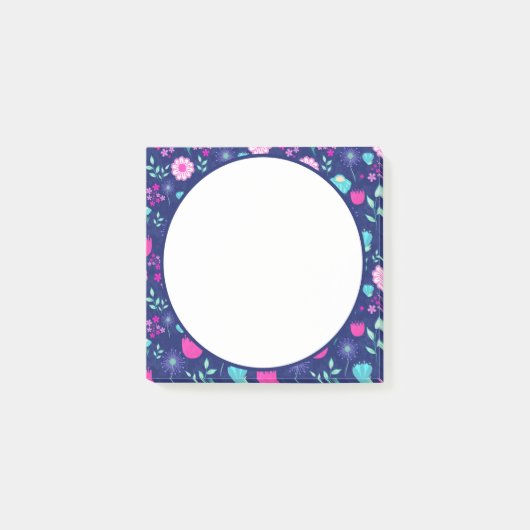Mooie bloemmotief achtergrond post-it® notes (Voorkant)