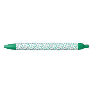 Mooie bloemmotief achtergrond zwarte inkt pen
