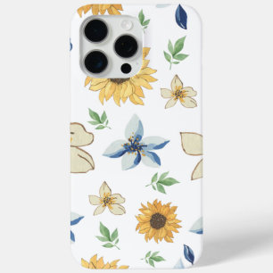 Mooie Bloemmotief Apple Iphone 15 Pro Max Hoesje