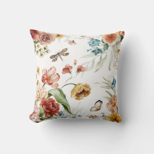 Mooie bloemrijke decoratieve opvallende kussen