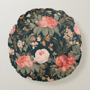 Mooie bloemrozen bloemen rond kussen